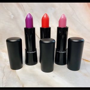 MAC Mineralize Rich Lipstick Bundle (3) - gently used